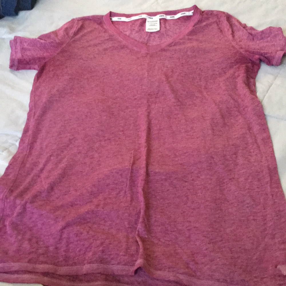 Pink tee size small
